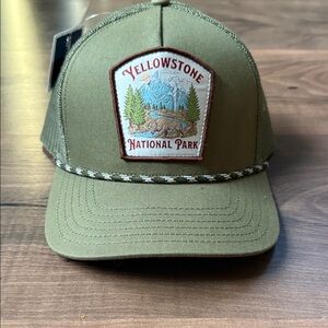 MAD Engine Olive Green Yellowstone National Park Hat